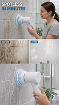 Electric Spin Scrubber Brush – 5-in-1 Cordless Power Cleaning Brush with 5 Replaceable Heads